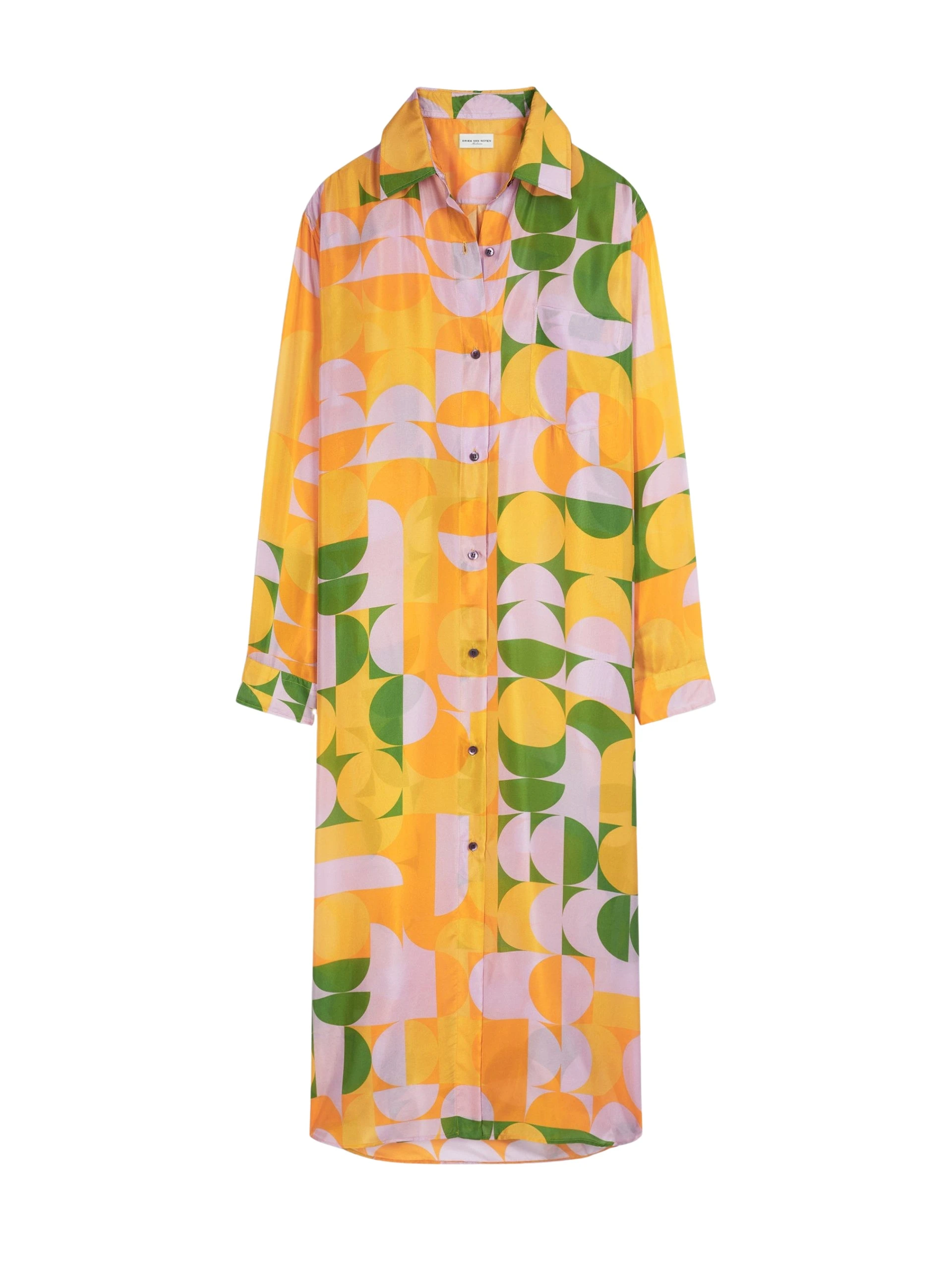 Dries-Van-Noten-Silk-shirt-dress-4-scaled77551_nobg Silk shirt dress - Image 1