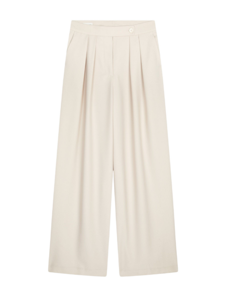 Wide pleated pants