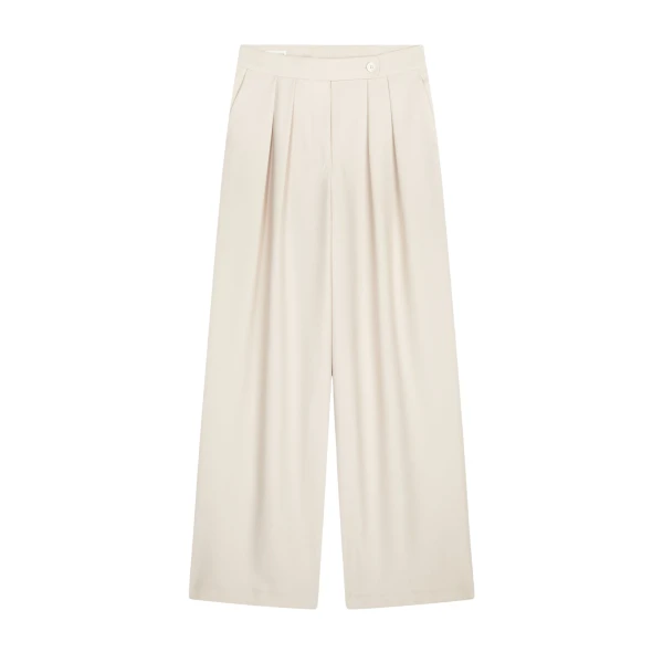 Wide pleated pants