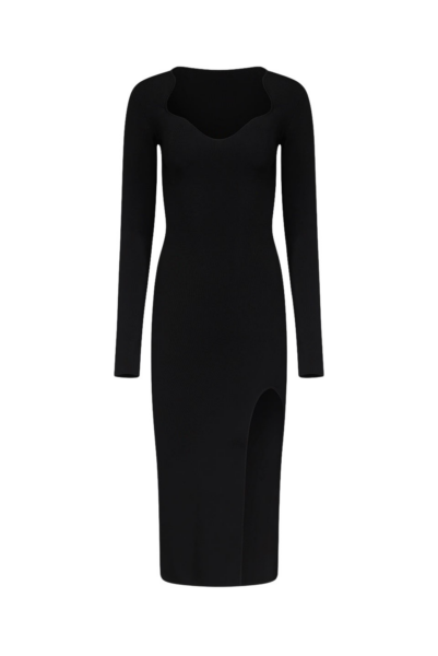 Kaia Long Sleeved Dress - Black
