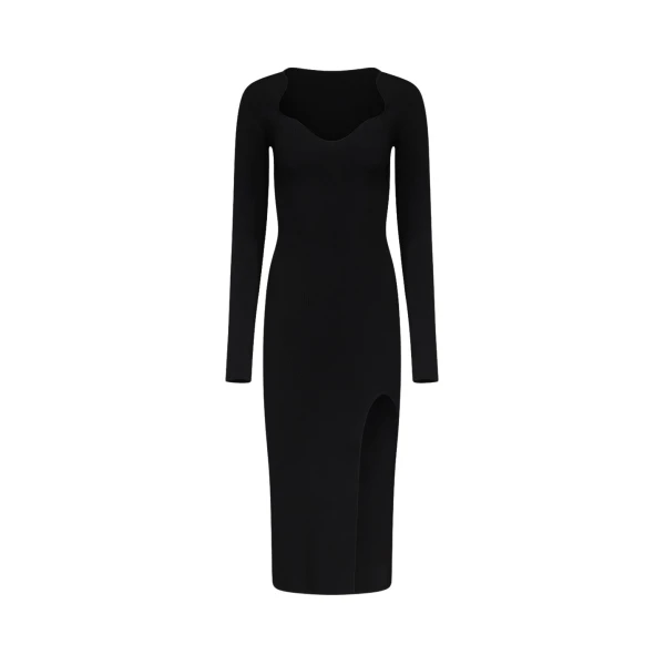 Kaia Long Sleeved Dress - Black