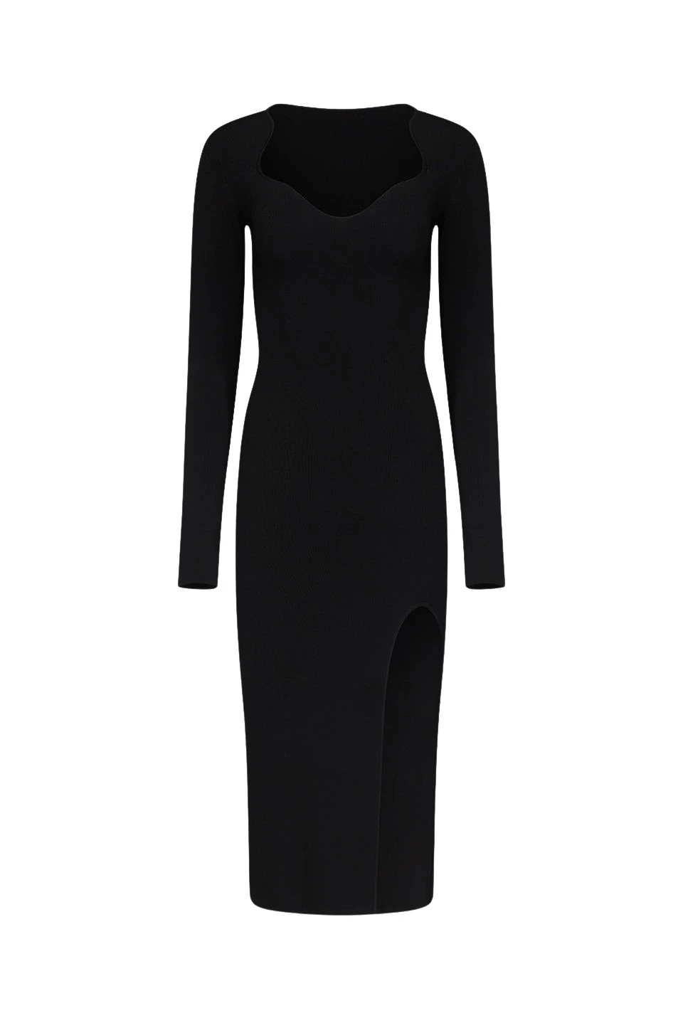 Galvan-London-Kaia-Long-Sleeved-Dress-Black97362_nobg Kaia Long Sleeved Dress - Black - Image 1
