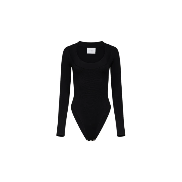 Sasha Ballet Neck Body - Black