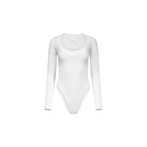 Sasha Ballet Neck Body - White