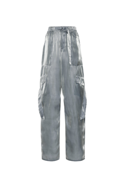 Metallic Organza Utility Pocket Pant