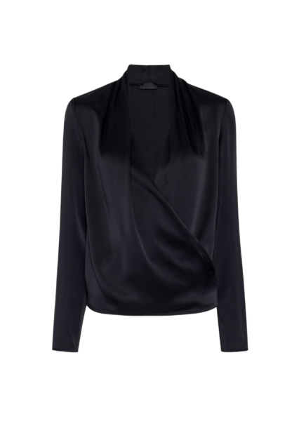 Satin Wrap Top