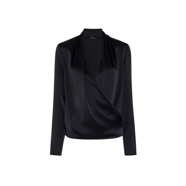 Satin Wrap Top