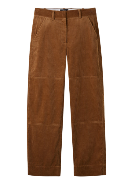 Corduroy Relaxed Barrel-Leg Pant