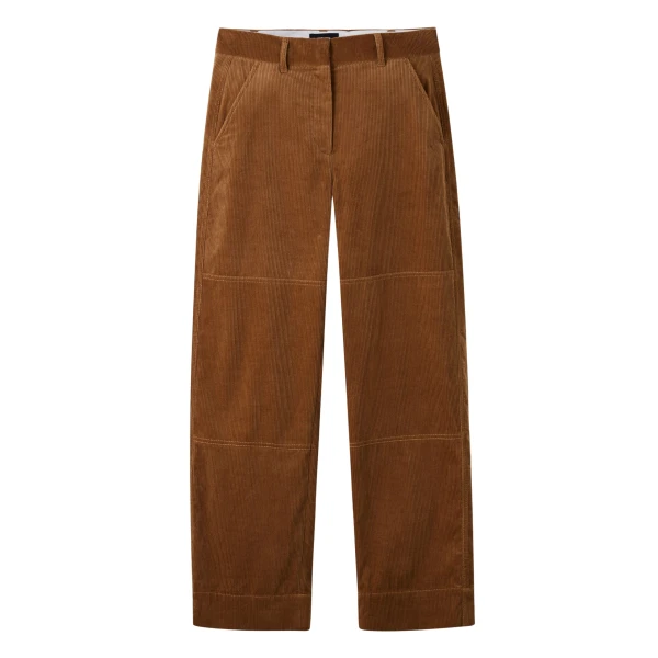 Corduroy Relaxed Barrel-Leg Pant
