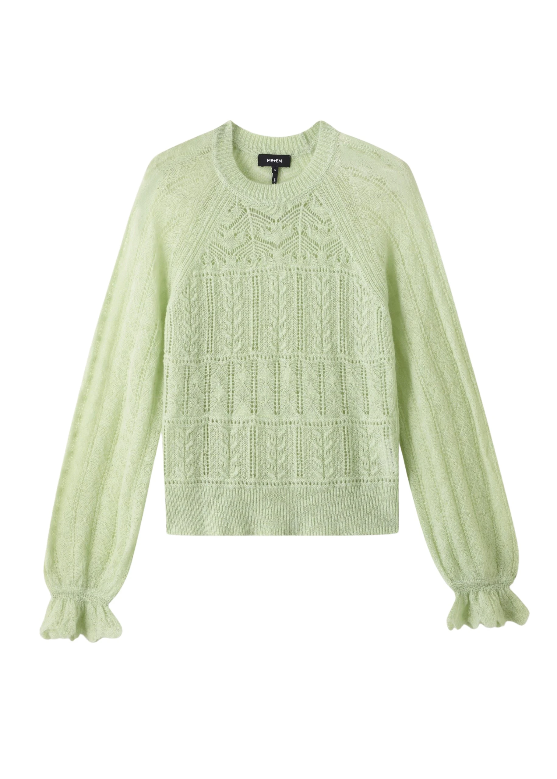 Me-and-Em-Lace-Stitch-Blouson-Sleeve-Sweater-scaled61747_nobg Lace Stitch Blouson Sleeve Sweater - Image 1