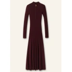 Me and Em Merino Cashmere High Zip Neck Maxi Dress Me and Em dress