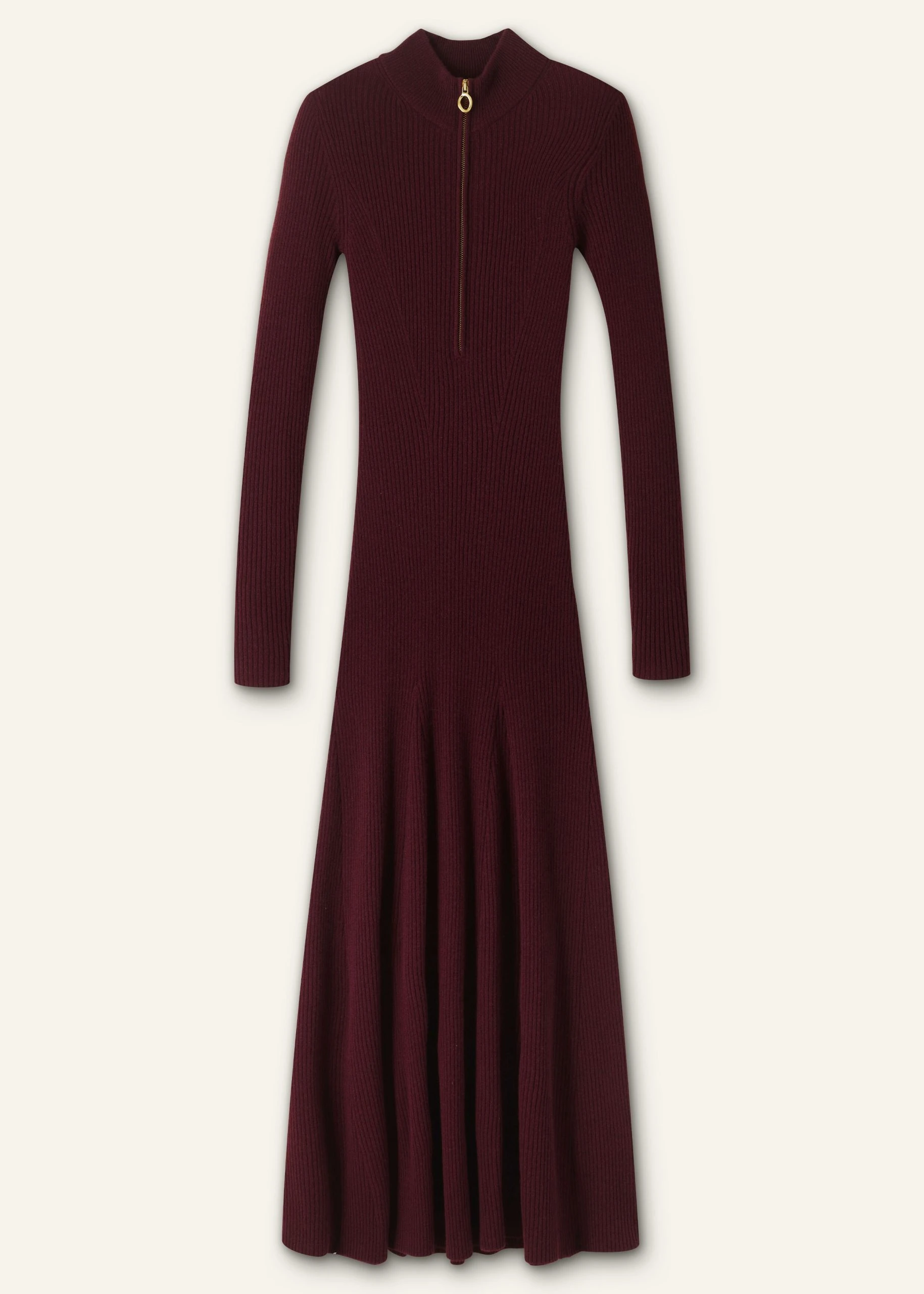 Me and Em Merino Cashmere High Zip Neck Maxi Dress Me and Em dress