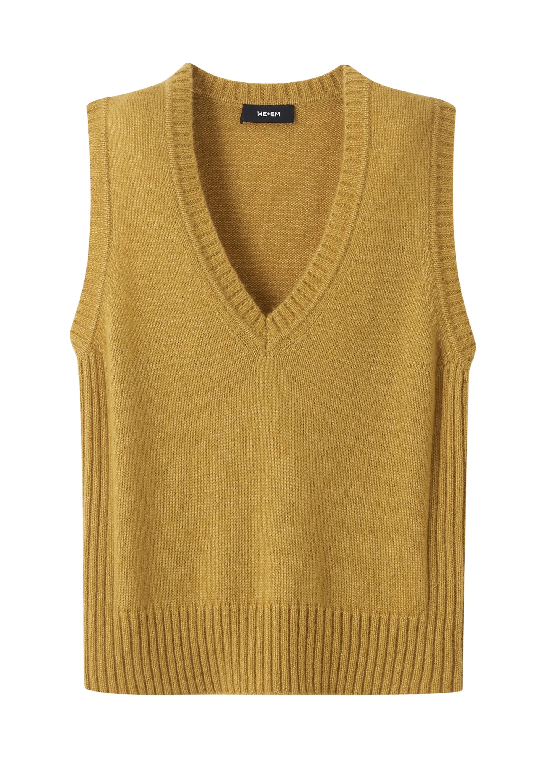 Me-and-Em-Merino-Cashmere-Silk-Lofty-V-Neck-Sweater-Vest-scaled14293_nobg Merino Cashmere Silk Lofty V-Neck Sweater Vest - Image 1