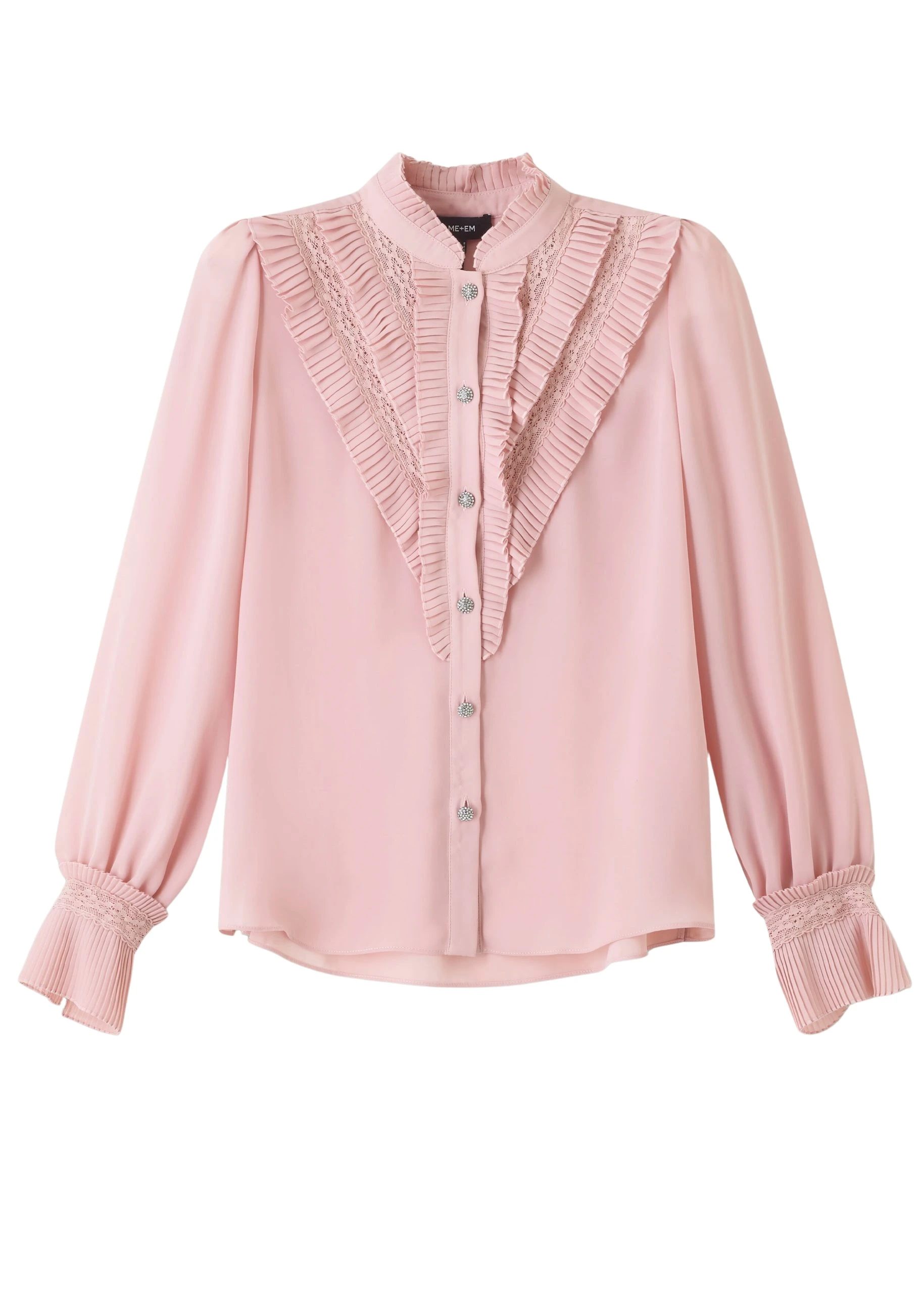 Me-and-Em-Pleat-Blouse-Velvet-Tie-scaled16920_nobg Pleat Blouse + Velvet Tie - Image 1