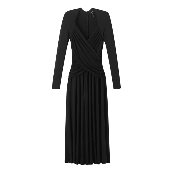 Ruched Panel Maxi Dress