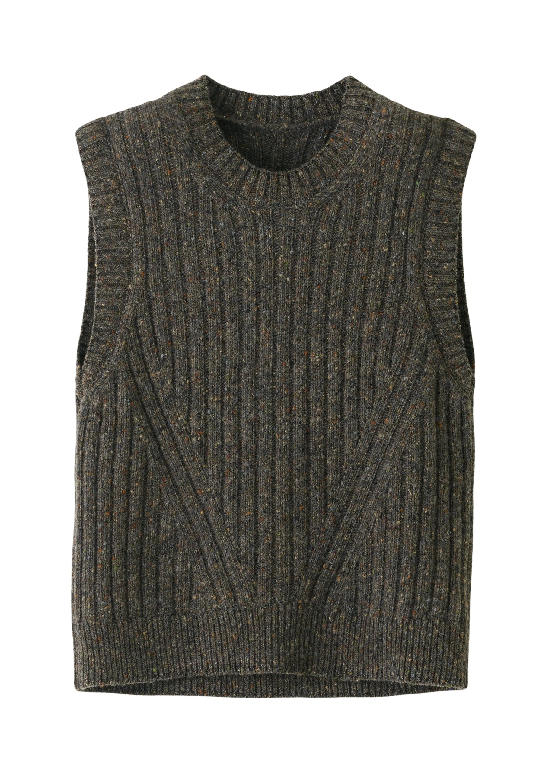 Me-and-Em-Soft-Donegal-Tweed-Fashioned-Rib-Sweater-Vest-scaled12524_nobg Soft Donegal Tweed Fashioned Rib Sweater Vest - Image 1