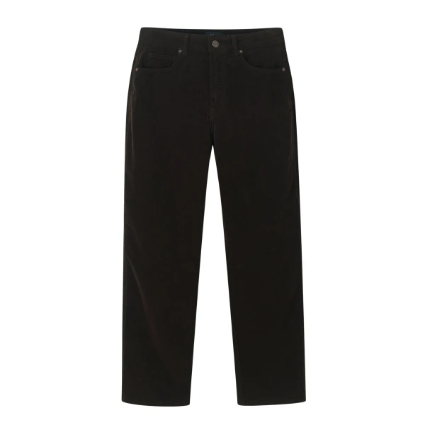 Stretch Velvet Straight Crop Jean