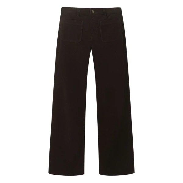 Stretch Velvet Subtle Flare Pant