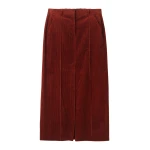 Ultra-Soft Cord Column Maxi Skirt