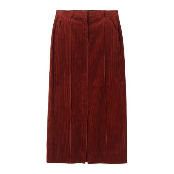 Ultra-Soft Cord Column Maxi Skirt