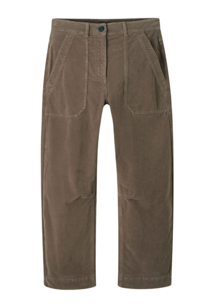 Washed Velvet Engineered-Leg Pant