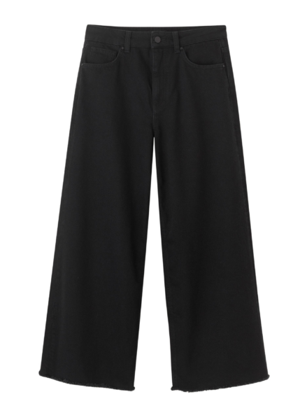Wide-Leg Ankle-Length Jean