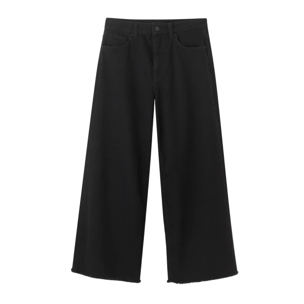 Wide-Leg Ankle-Length Jean