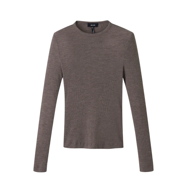 Wool Jersey Crew Neck Top