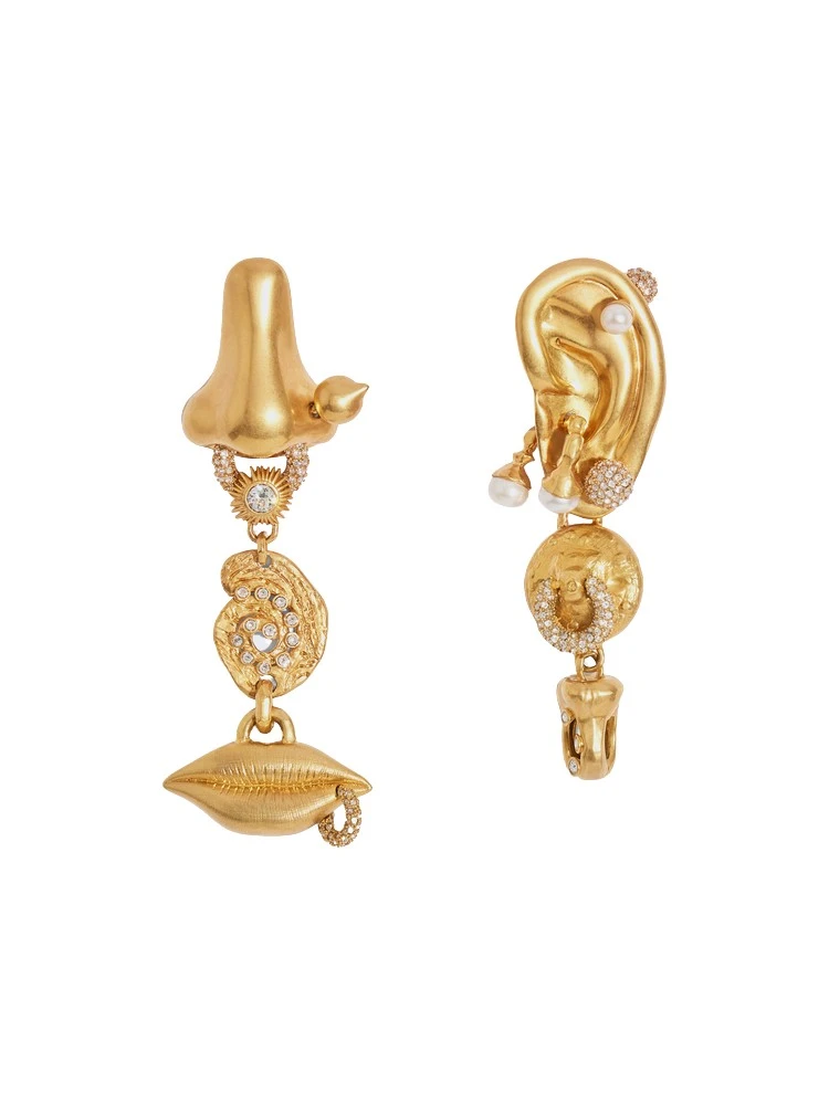 Schiaparelli-Anatomy-Bijoux-Earrings28167_nobg Schiaparelli Earrings luxury Earrings from Luxury Handbags Marketplace
