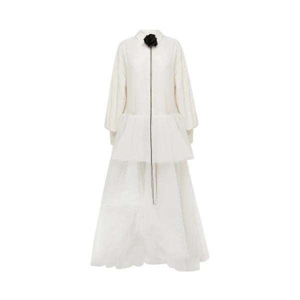 Avery Tiered Maxi Dress - Vanilla