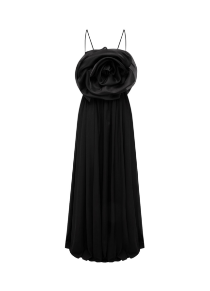 Bloom Rose Maxi Dress - Ebony