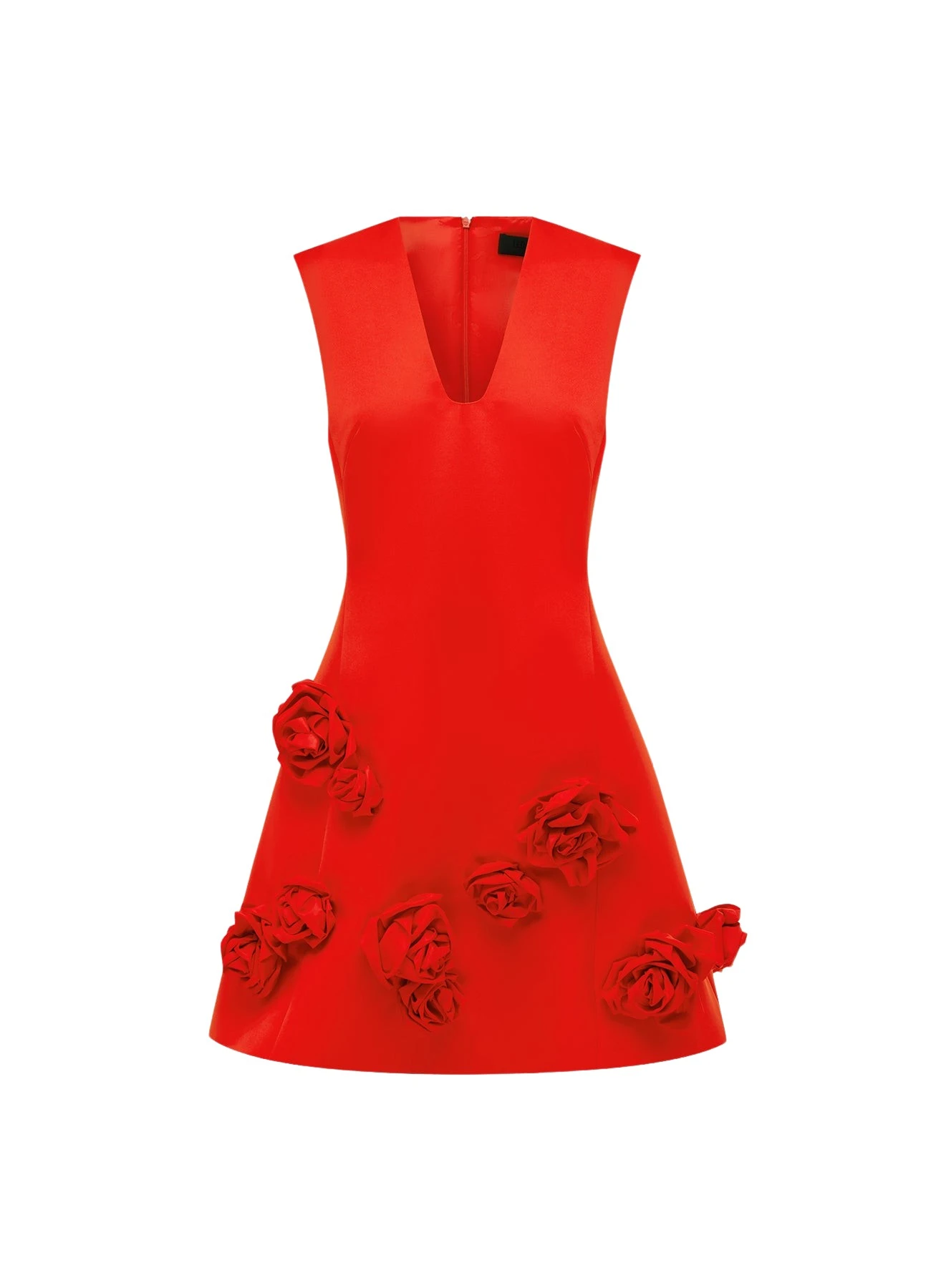 Leo-Lin-Briana-V-Neck-Mini-Dress-Scarlet48441_nobg Briana V Neck Mini Dress - Scarlet - Image 1