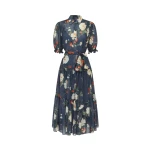Ellie Bishop Sleeve Midi Dress - Pear Blossom Print