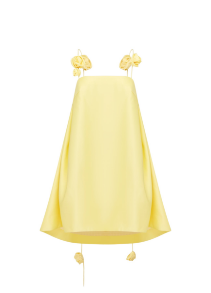 Fiona Rose Mini Dress - Sorbet Yellow