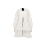 Ivy Tiered Mini Dress - Vanilla