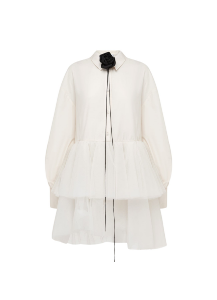 Ivy Tiered Mini Dress - Vanilla