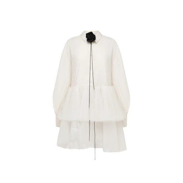Ivy Tiered Mini Dress - Vanilla