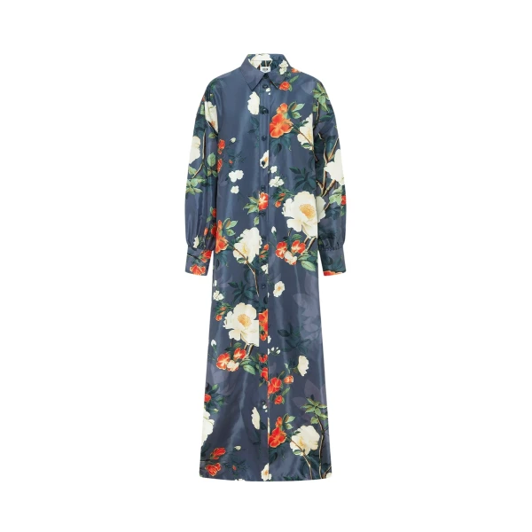 Madeline Coat Dress - Pear Blossom Print