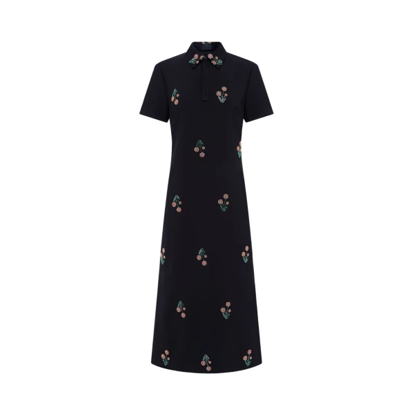 Nadene Embellished Shirt Midi Dress - Wildflower Beading