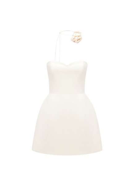 Rosalie Bustier Mini Dress - Vanilla
