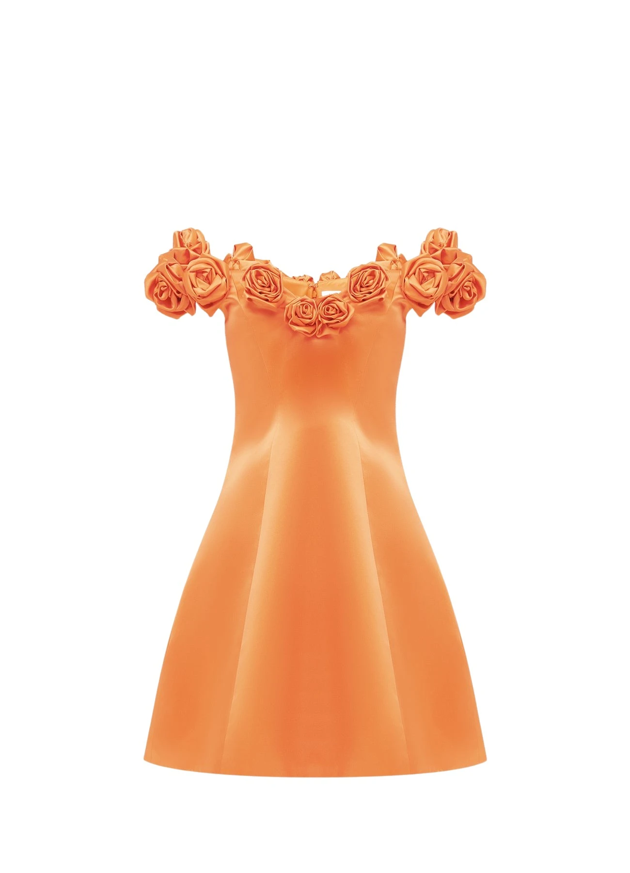 Leo-Lin-Stella-Off-Shoulder-Mini-Dress-Tangerine55003_nobg Stella Off-Shoulder Mini Dress - Tangerine - Image 1