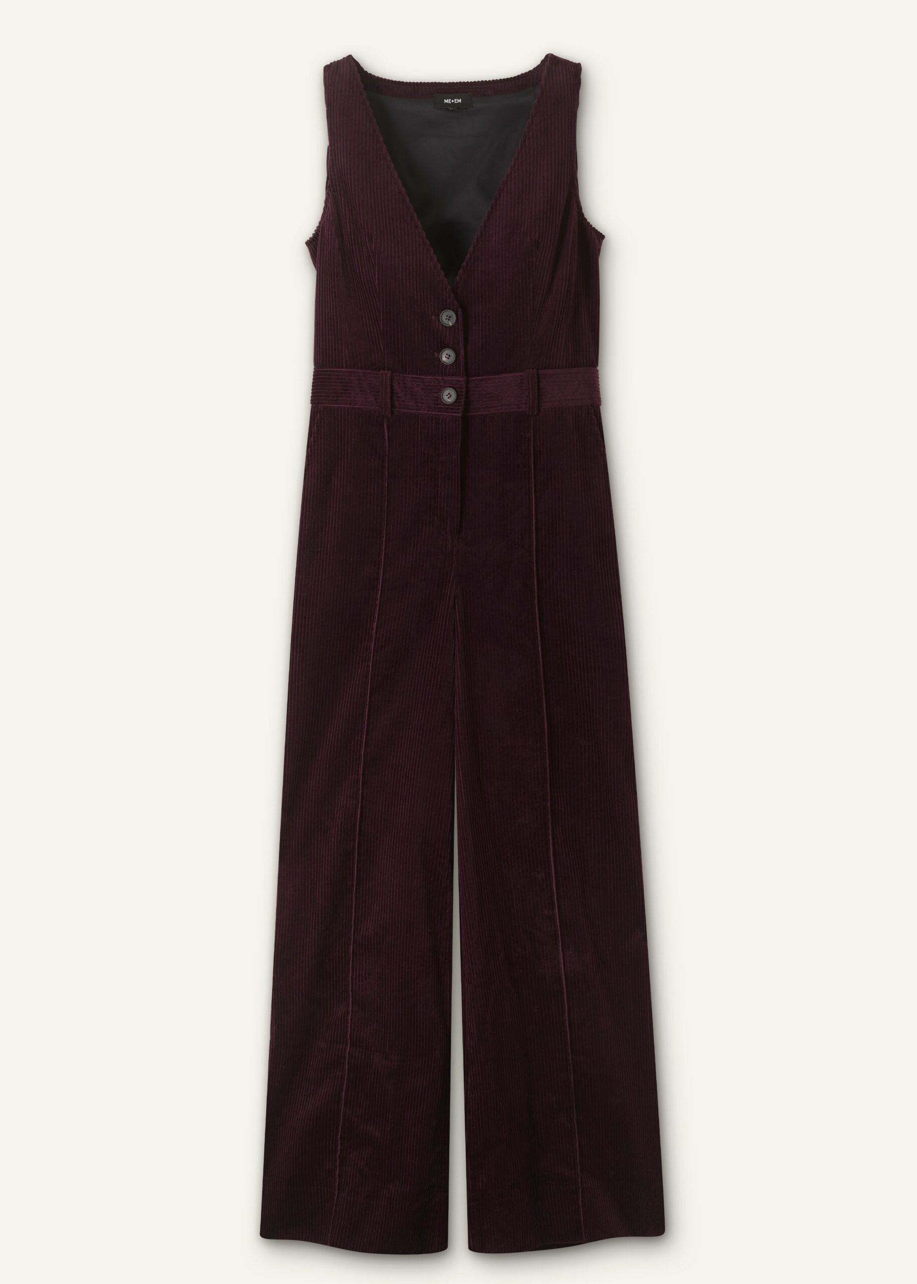Me and Em Cord Wide-Leg Layering Jumpsuit Me and Em dress