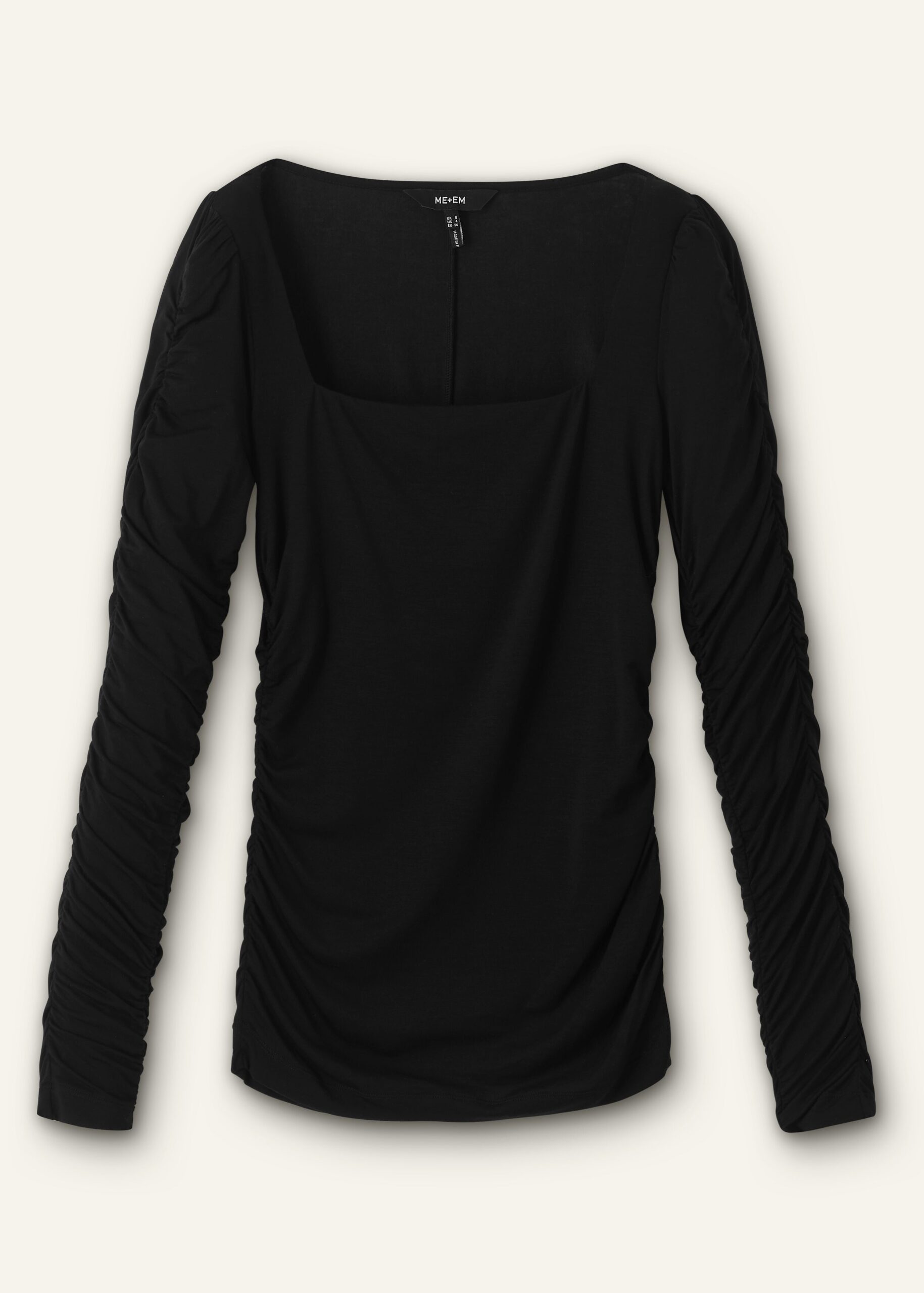Me and Em Ruched Square Neck Top Me and Em dress