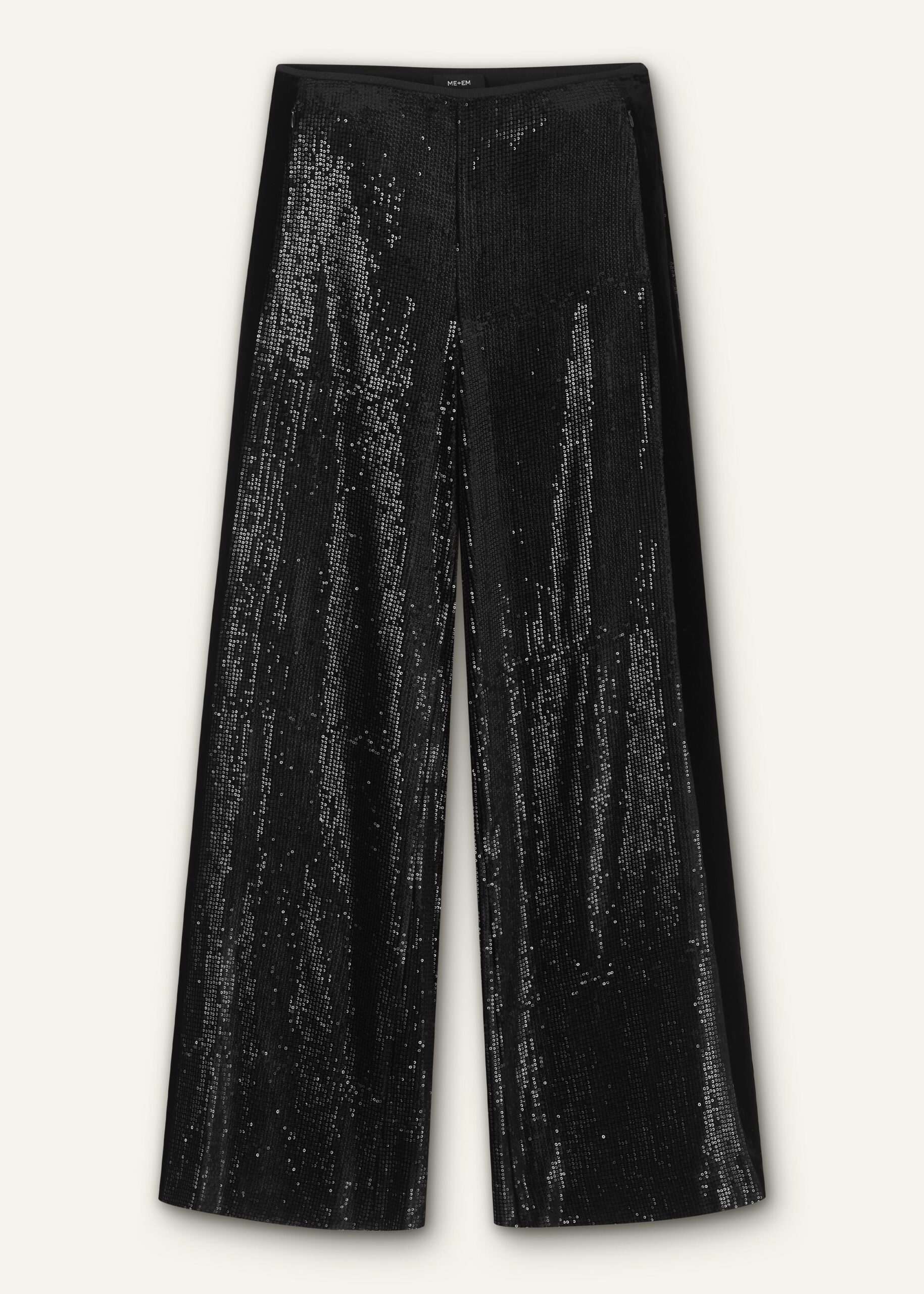 Me and Em Silk-Blend Velvet Sequin Flare Pant Me and Em dress