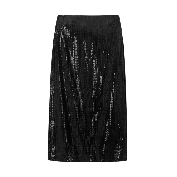 Silk-Blend Velvet Sequin Midi Pencil Skirt
