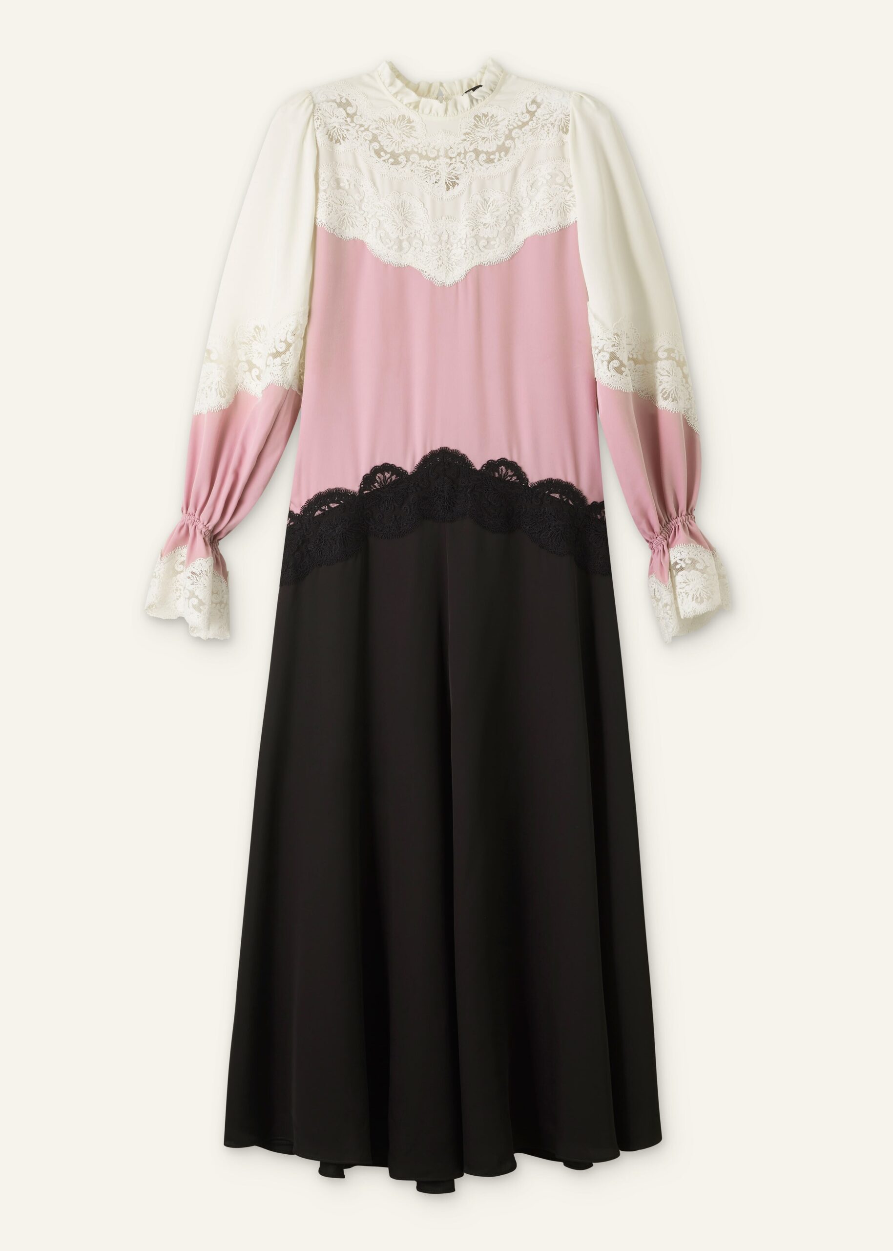 Me and Em Silk Color Block Lace Maxi Dress + Belt Me and Em dress