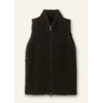 Me and Em Teddy Merino Bouclé Two-Way Zip Vest Me and Em dress