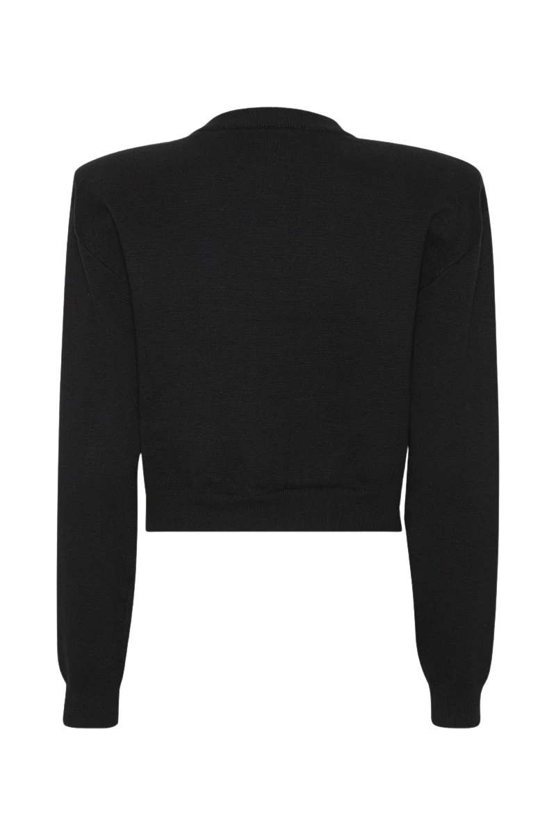 Rotate-Birger-Christensen-Firm-Knit-Cardigan-Black67190_nobg Firm Knit Cardigan Black - Image 1