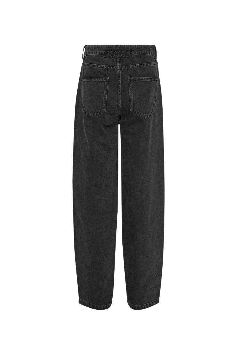 Rotate-Birger-Christensen-Wide-Leg-5-Pocket-Jeans-Black77371_nobg Wide Leg 5 Pocket Jeans Black - Image 1