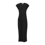 Aby Twist Midi Dress - Black